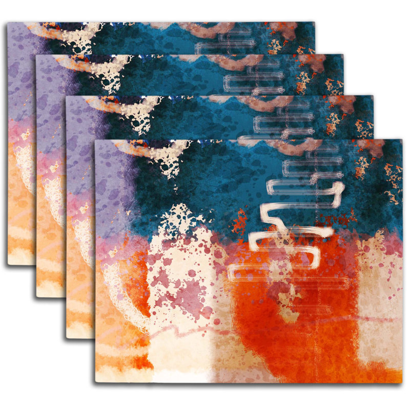 Napperon abstrait en polyester