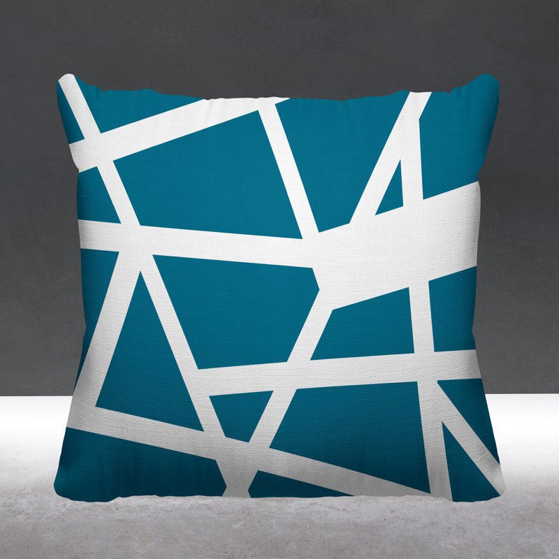Coussin Townsend, L 19 po x H 19 po, Turquoise