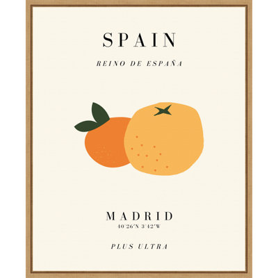 Spain Travel Poster Reino De Espana By Chayan Lewis Framed Canvas Wall Art Print -  Red Barrel Studio®, 1AAD819B552547EAB7DA84AD12B7928D