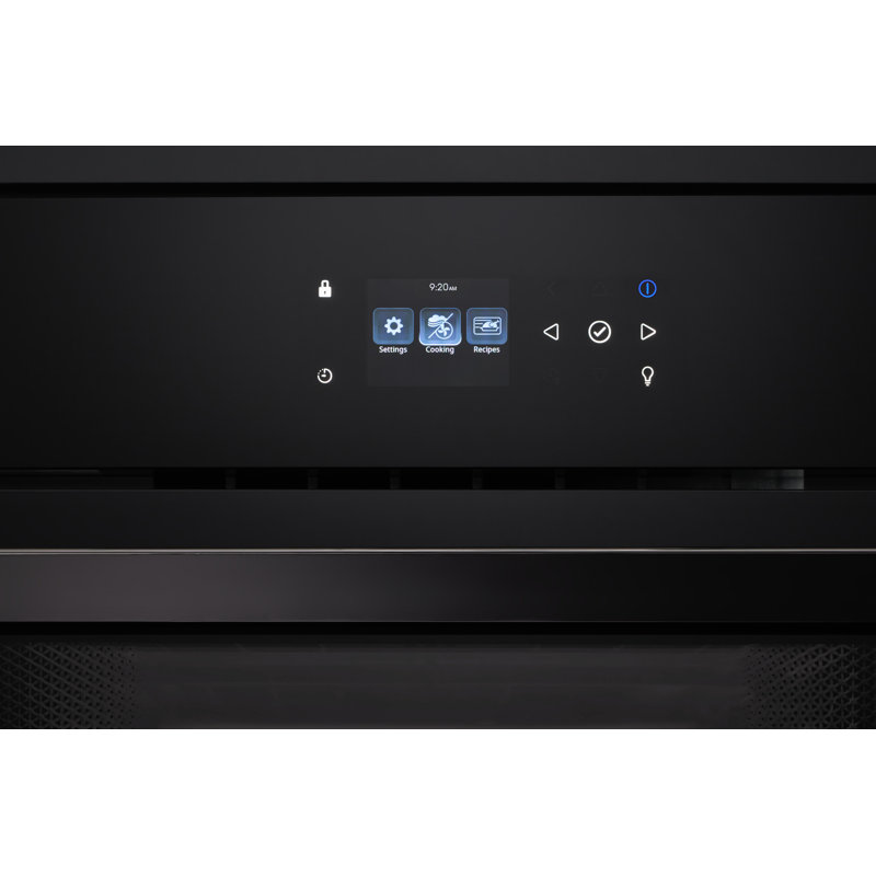 30"W. Steam Convection Oven, Black Glass