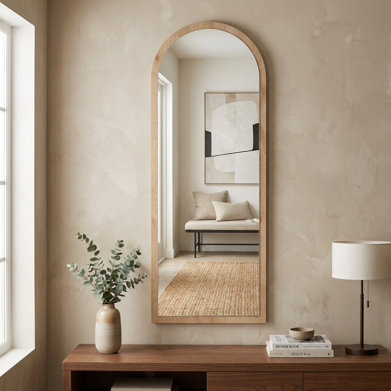Miroir d'appoint 20 "x 63" Emma, Natural