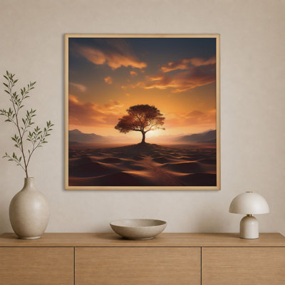 Peinture décorative sur toile encadrée