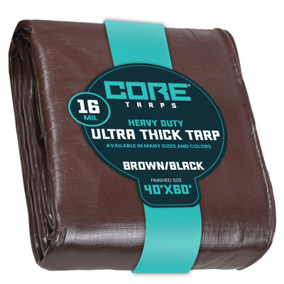 16 Mil Heavy Duty Polyethylene Tarp, Waterproof, UV Resistant