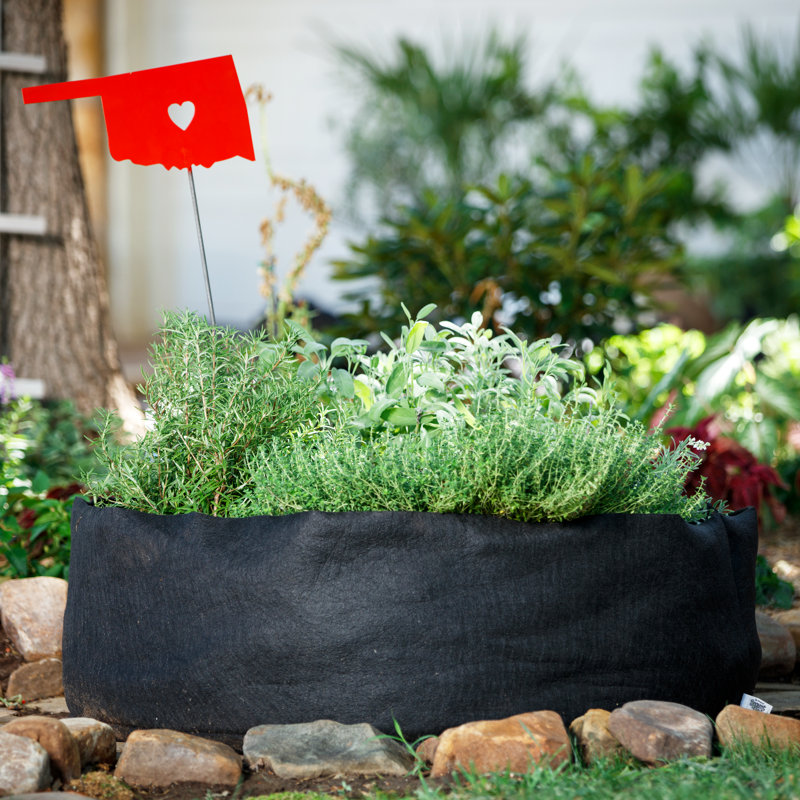 Raised Garden Bed, Black, 8" H x 24" W x 24" D