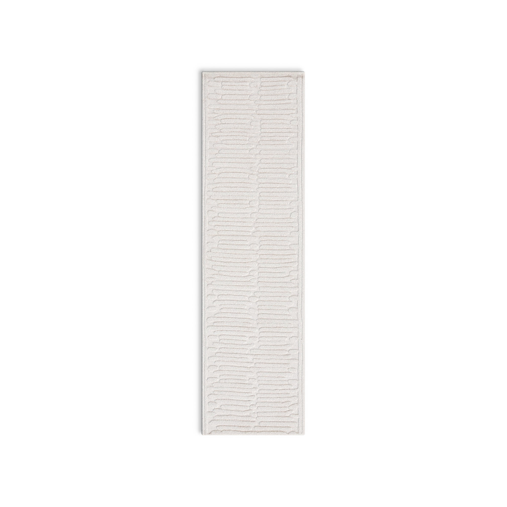 Elona Handmade Ivory Rug, Runner 2'3" x 8'