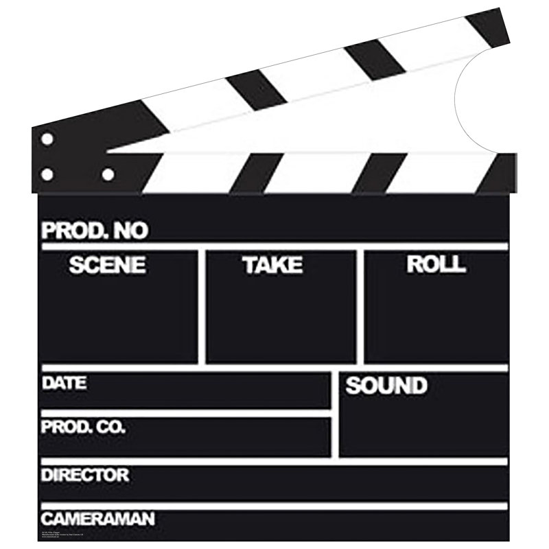 Accroche en carton film clapper