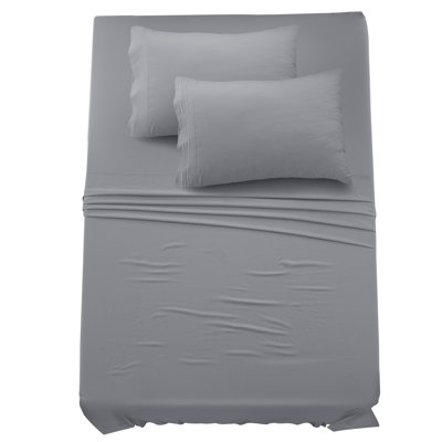 Lux Decor 6-Piece Ultra-Soft Microfiber Sheet Set Deep Pocket Fitted Sheet, Wrinkle & Fade-Resistant, Hotel Quality Bedding