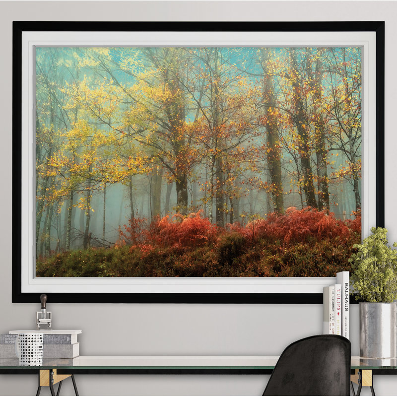 «Beeches», reproduction de peinture acrylique encadrée, Noir, H 30 po x l 40 po x P 1,5 po