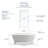 Milan 69 " L x 29.5 " W Freestanding and Mounting / Installation Required Soaking Stone Bathtub with Faucet