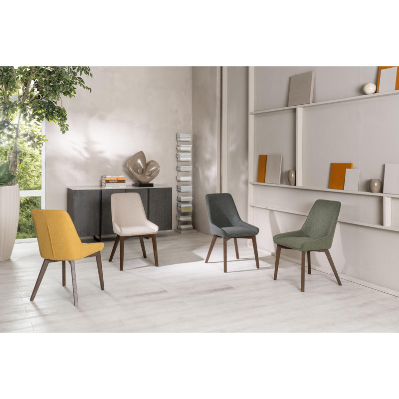 Cannelton Upholstered Upholstered Back Side Chair, Beige