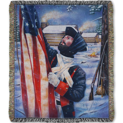 Woven Throw Blanket, American Spirit by Robert Andrea