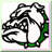 Bulldog Pitbull Embroidered Iron-On Patches Set