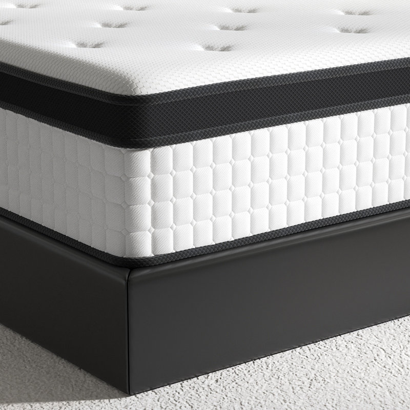 12” Pain Relief Hybrid Mattress with Extra Lumbar & Hip Support - Fiberglass-Free, No Odor, CertiPUR-US Certified, 365-Night Trial Bed in a Box