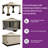 10 pi. L 12 pi. D Pavillon de jardin en acier