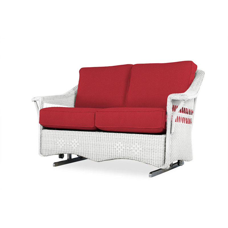Nantucket Outdoor 2 - Seat Loveseat, White, Sailcloth Salt