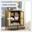 Buffet avec portes en rotin
