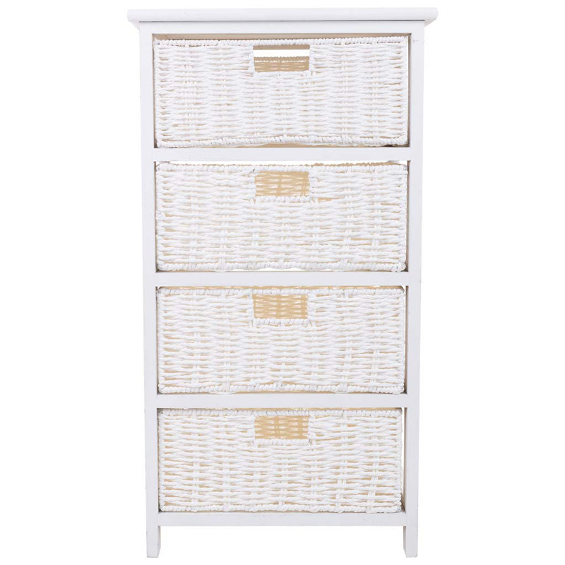 Brianne 40cm W 4 - Drawer Chest of Drawers, White