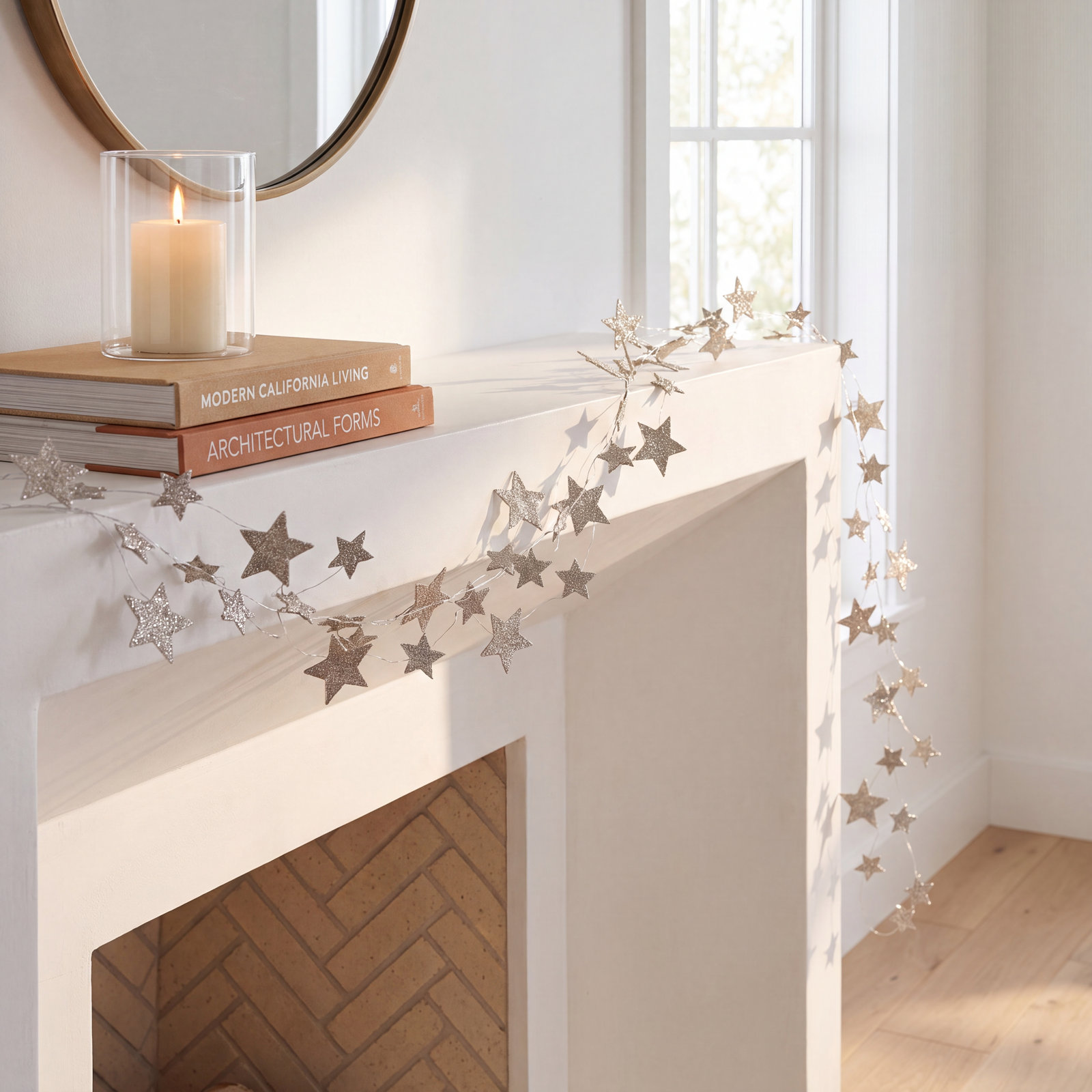 Alarcon Glitter Star Tree Garland
