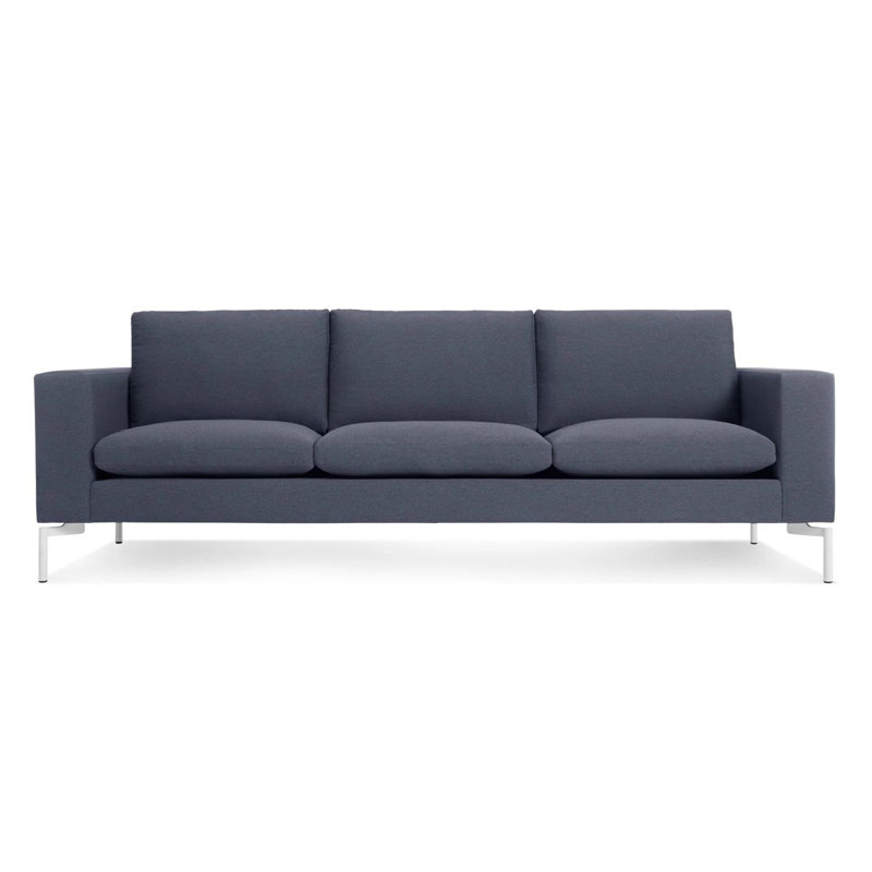 New Standard Sofa, 32" H x 92" W x 35" D, Maharam Mode in Clavicle Polyester Blend, White