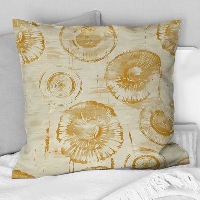 Coussin décoratif traditionnel chinois Gold Shibori II
