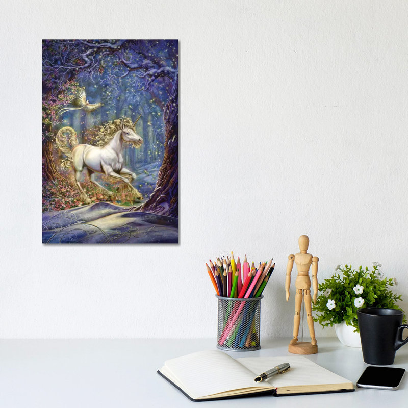 Unicorn by Myles Pinkney - Wrapped Canvas Painting, 20.32 cm H x 30.48 cm W