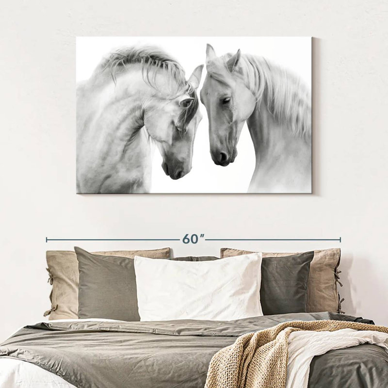 Brampt Horses Courting, 32" H x 48" W