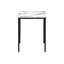 Ensemble de tables basses et de tables de bout contemporaines 3 pièces avec structure en métal durable et plateaux en stratifié d'aspect marbre élégant