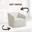 Fauteuil demi-tonneau pivotant à 360 ° Nice-1561182954