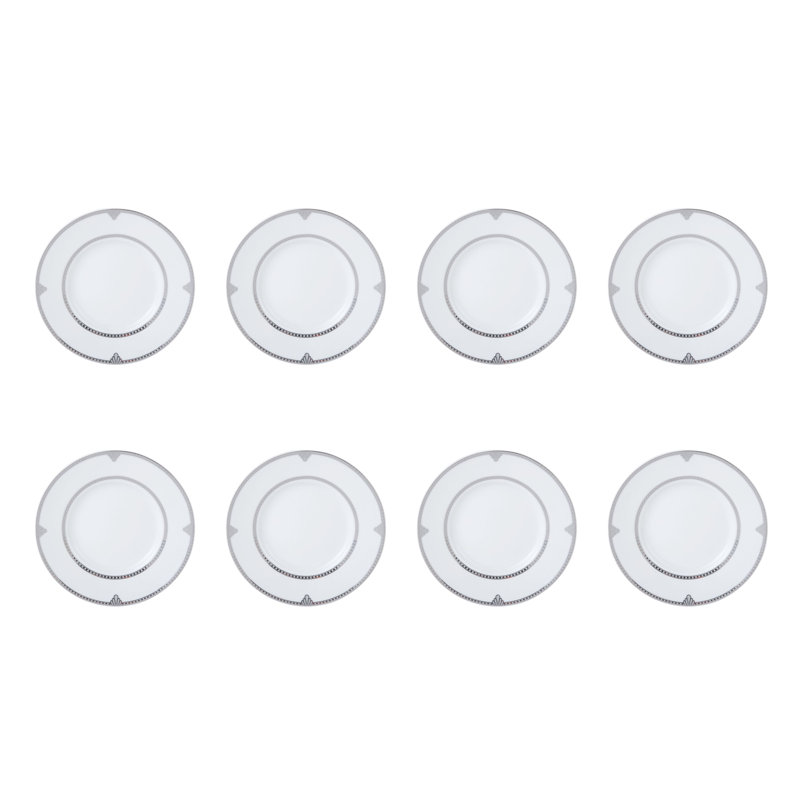 Regent Bead 40-Piece Porcelain Dinnerware Set, Service for 8