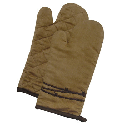 Gant rustique brun foncé