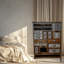 Commode décorative en bois massif et en métal 17 tiroirs Brantson, brun espresso-126243364