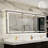36 in. H Recessed/Surface Mount LED Medicine Cabinet with Mirror And GFCI Power-Off-106766564