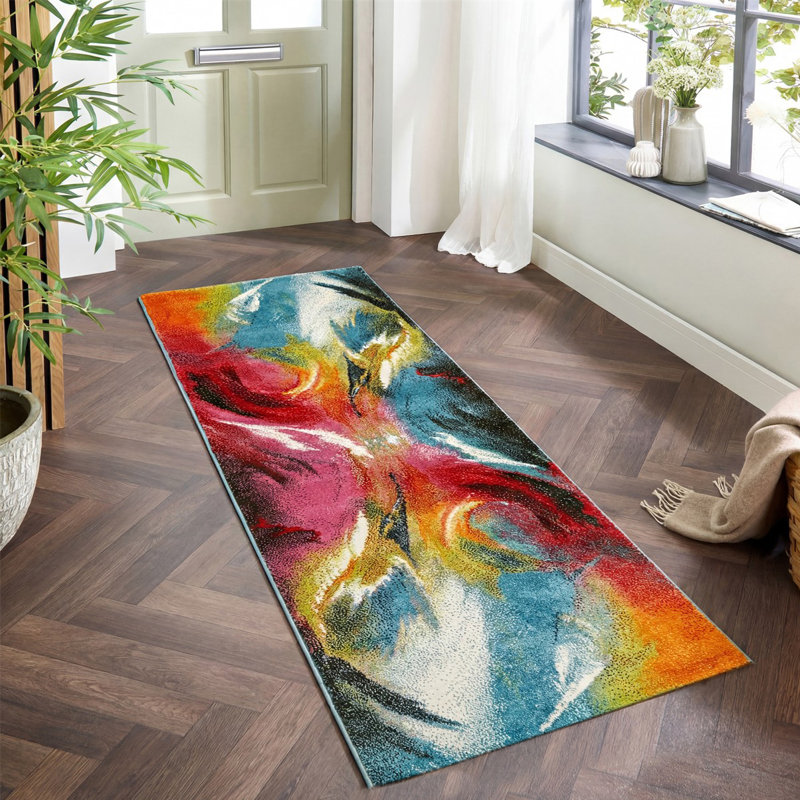 Abstract Area Rug, Runner 80 x 240cm
