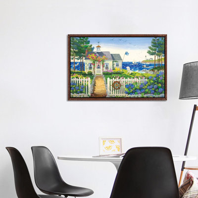 Seaside Cottage 1 Piece Wall Art on Canvas