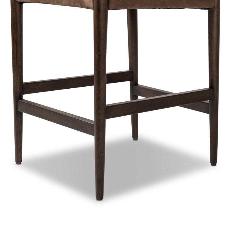 Jayla Stool-Antwerp Natural-Counter, Nubuck Cigar, Burnt Oak