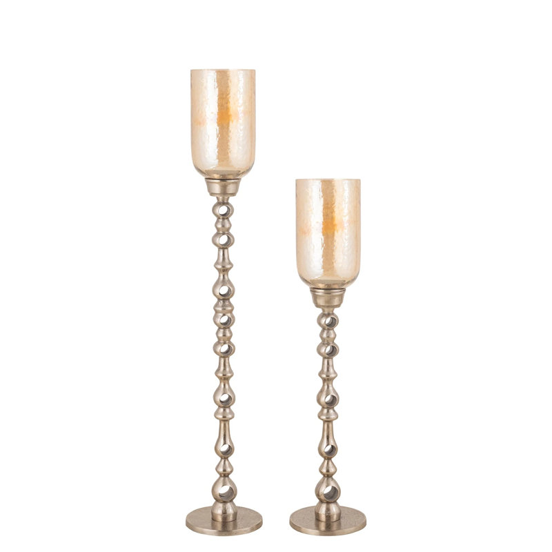 Glass Tealight Holder, 98cm H x 22cm W x 22cm D
