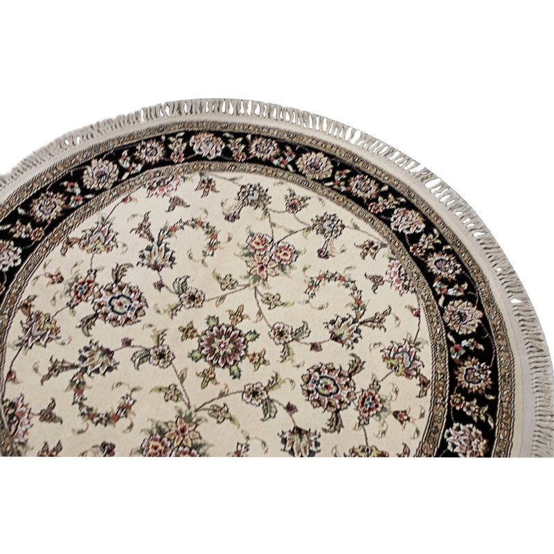 Handmade Silk and Wool Area Rug
