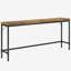 Élégant canapé extra long, console étroite