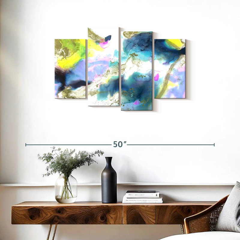 Nuage de tempête abstrait Avery, H 22 po x l 36 po
