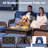 Outdoor Wicker 3-Seat Patio Sofa, Luxury Patio Furniture with High Back & 73.82'' Wide Armrests-1610042435