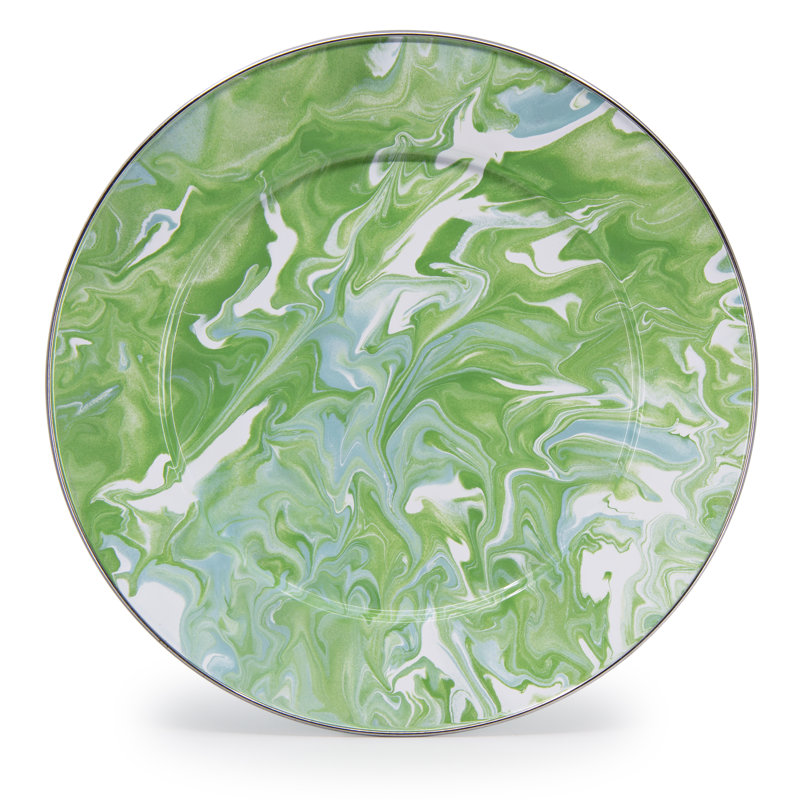 Set of 2 Modern Monet Chargers