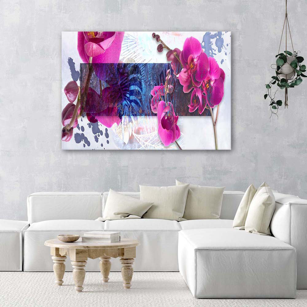 Leinwandbild Orchid Abstraction Pink