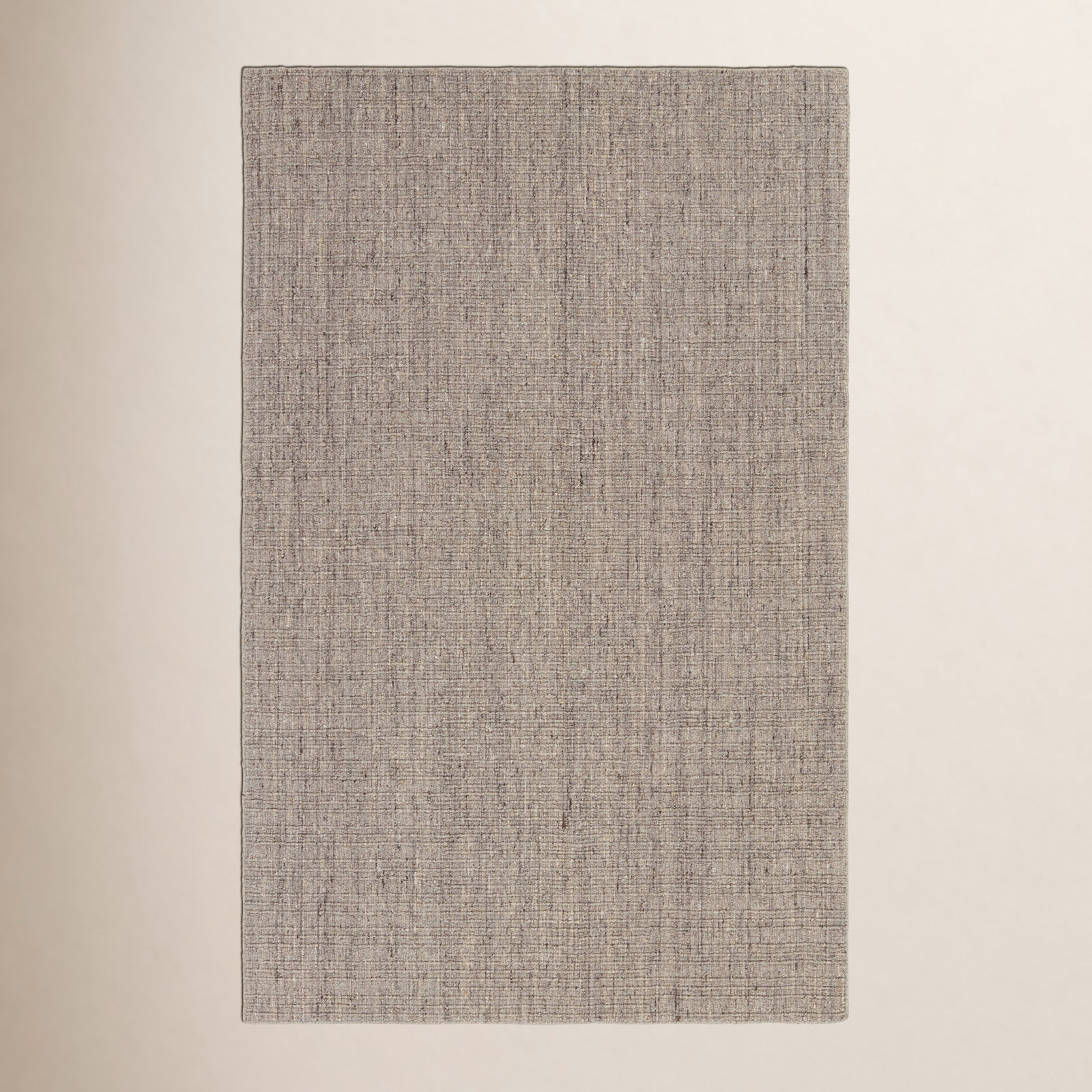 Brown Taupe Hand-Woven Flatweave Striped Rug, Rectangle 10' x 14'