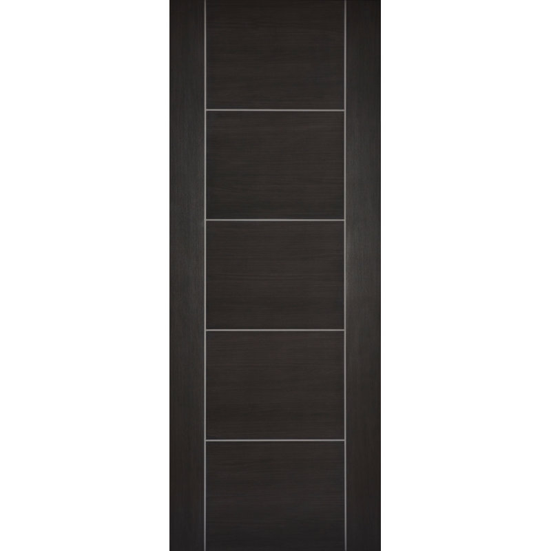 Vancouver Laminate Dark Grey Internal Door, 198.1cm H x 68.6cm W x 3.5cm D