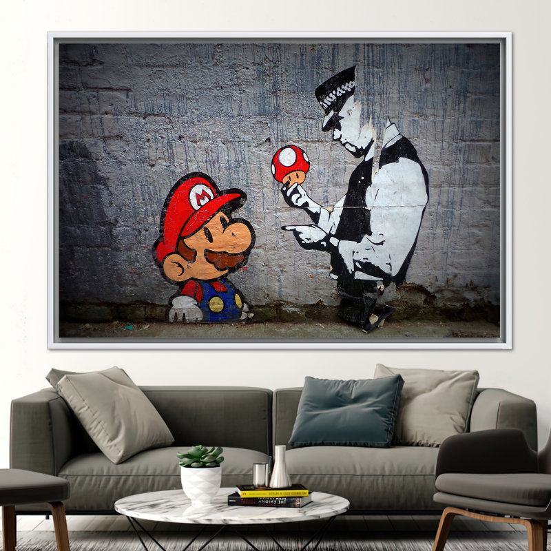 Print on Canvas, 80 cm H x 110 cm W, White Floater Framed