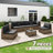 7 Piece Patio Furniture Set-678709998-678709999