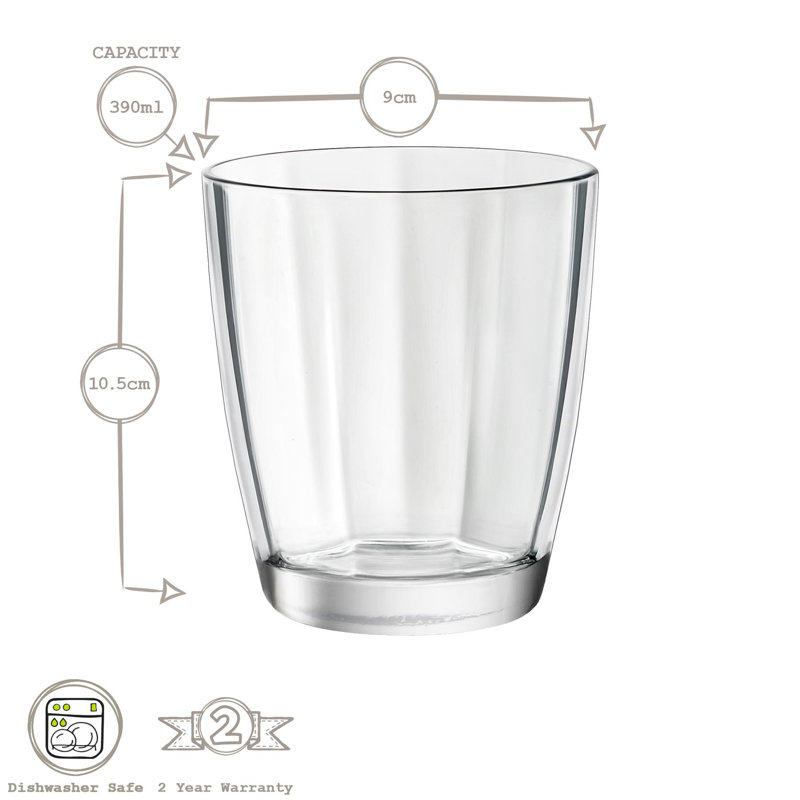 Pulsar Double Old Fashioned Glasses - 390ml, Blue
