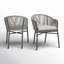 Chaise de patio avec coussin Domenica