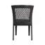 Ensemble de 2 chaises de salle à manger d'extérieur, chaises empilables avec cadre en rotin PE résistant aux UV et structure en acier, pour patio, jardin, balcon, supporte 400 lb