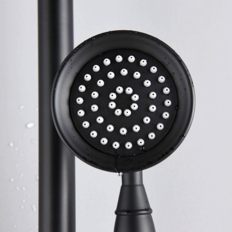 8-Inch Complete Rain Shower Combo System, Air-Injection Rainfall Spray, 3-Function Hand Shower, Wall Mounted In